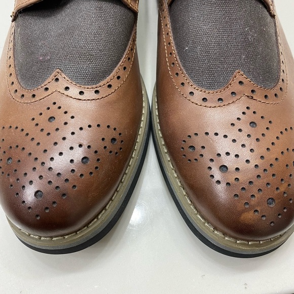Joe’s Derby men's oxfords tan and brown size 10.5 - Picture 8 of 11